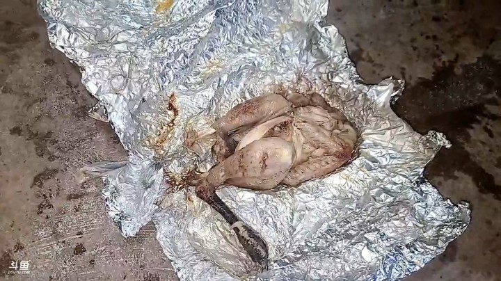 叫花鸡终于好了，差不多一个多小时，大家说没熟，周公子说熟了