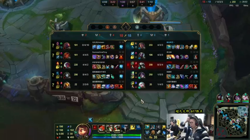 【2022-10-29 12点场】余小C真的很强：余小C：大师600冲700胜点！