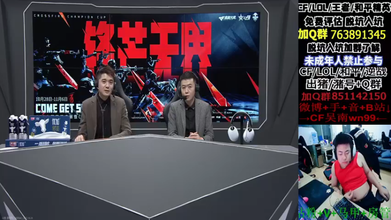 【2022-10-28 20点场】Wn99吴南：一起看冠军杯~！