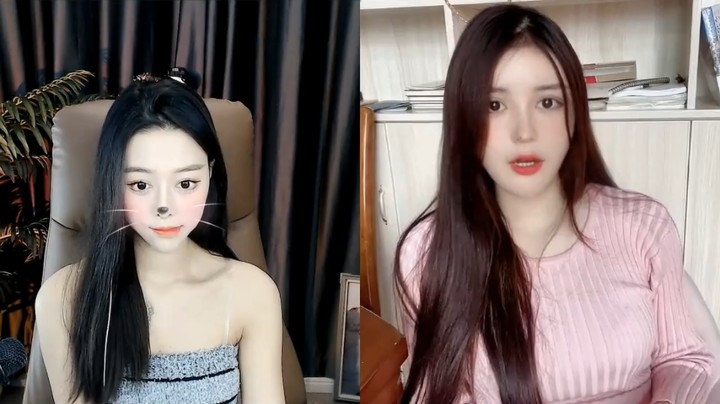 美女橙子直播连麦，喊欢迎光临