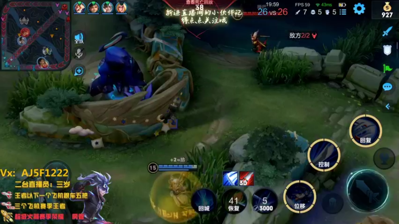 【2022-10-30 19点场】A老回：国服韩信 职业带粉野王 有车位