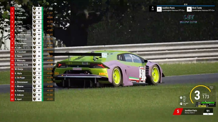 兰博基尼系列奥顿公园站Race1集锦