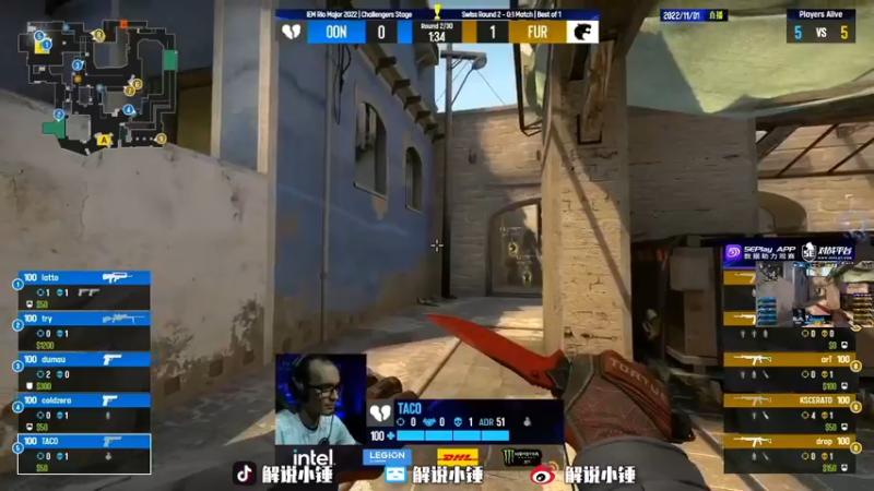 【2022-11-01 05点场】CSGO解说伟伟：Major C9 VS FNC BO1