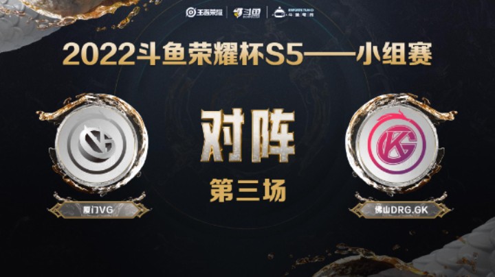 斗鱼荣耀杯S5 常规赛 佛山DRG.GK vs 厦门VG 第三场 下