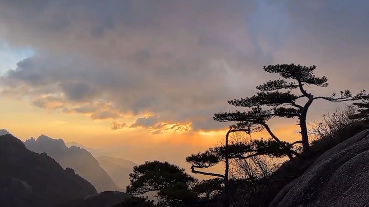 【日落】黄山