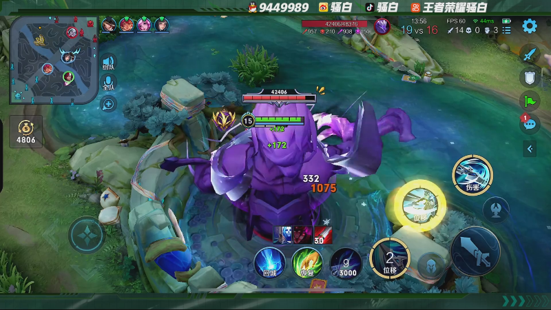 我在斗鱼看骚白直播王者荣耀