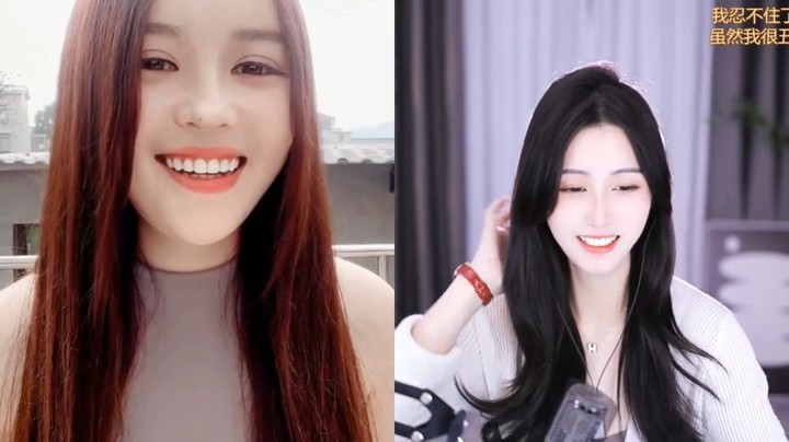 美女橙子直播连麦，教对面小姐姐一起开合跳运动