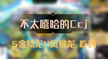 【不太嘻哈的Ccj】5金鳞龙4风暴龙 吃鸡