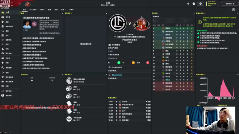 【2022-11-04 20点场】吉良上总介：23：桑德兰升超第一年，有欧联资格，无敌