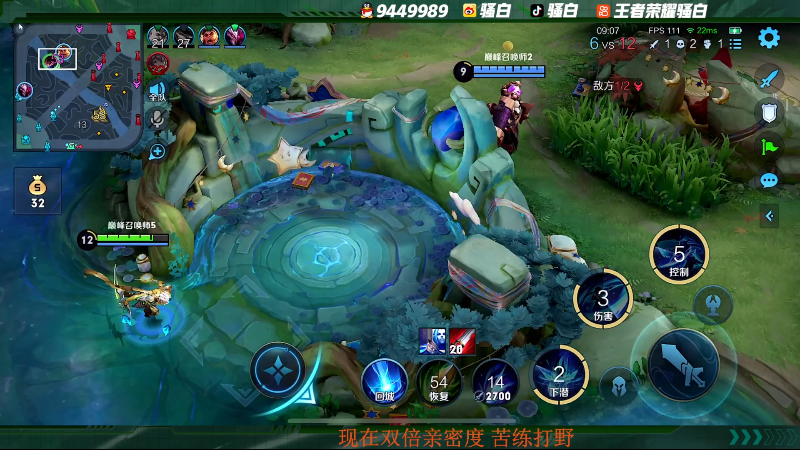 我在斗鱼看骚白直播王者荣耀