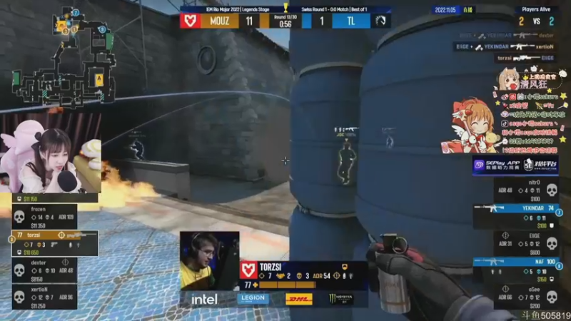 【2022-11-05 22点场】解说小樱sakura丶：【小樱】双倍亲，faze VS c9