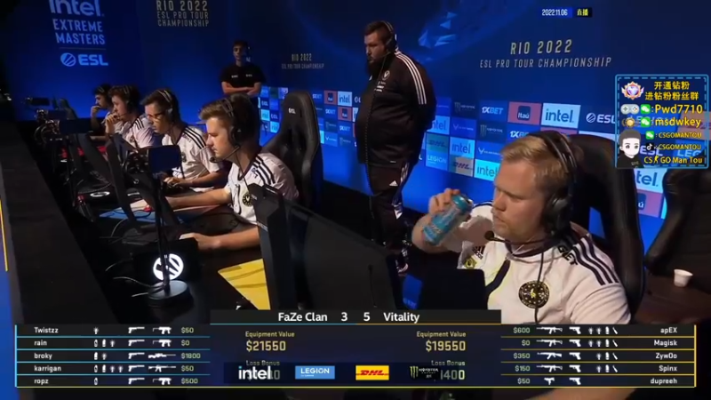 【2022-11-06 07点场】CSGO馒头：生活开心就好IEM里约传奇组