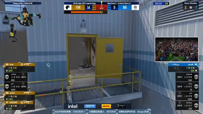 【2022-11-07 05点场】CSGO百岁三：Major Day3：FAZE OUT