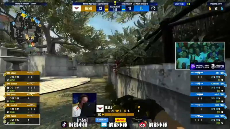 【2022-11-08 08点场】CSGO解说伟伟：Major 小蜜蜂 VS EnceBO3