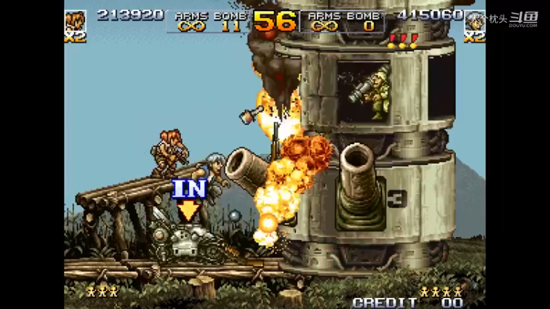 《合金弹头4·Metal Slug 4》- 2 Players最高难度流程一命通关_4