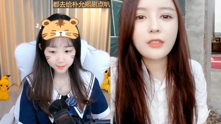 美女橙子和小姐姐连麦，真是精彩