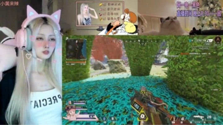 美女小姐姐玩游戏好认真，真好看