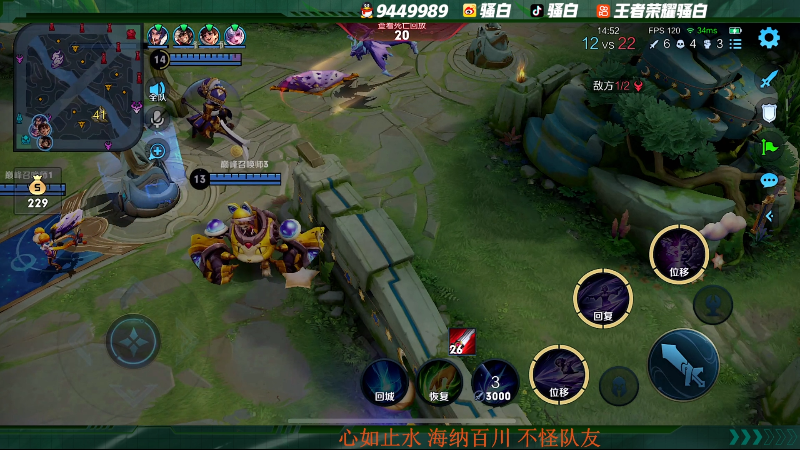 我在斗鱼看骚白直播王者荣耀