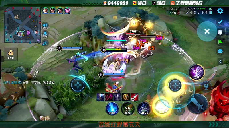 我在斗鱼看骚白直播王者荣耀