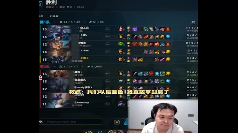 刚哥的剑魔得到教练的认可^^