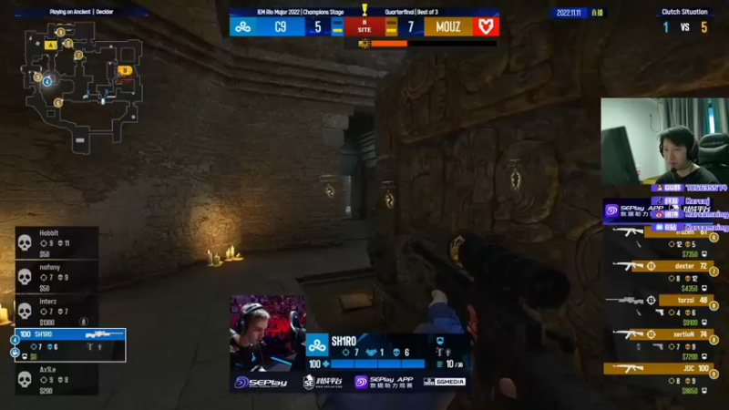 【2022-11-11 07点场】Karsamzing苏弟：IEM里约 C9-MOUZ 淘汰赛