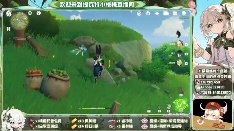 【2022-11-10 23点场】提瓦特小桃桃：萌新答疑 欢乐探索