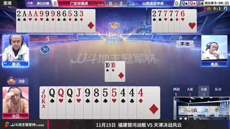 【2022-11-13 11点场】JJ斗地主官方：【预告】11月14日，F组揭幕战