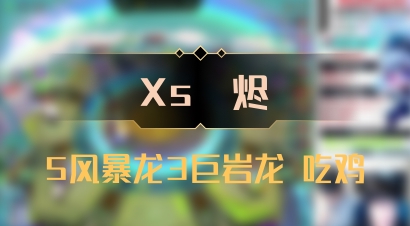 【Xs雲烬】5风暴龙3巨岩龙 吃鸡