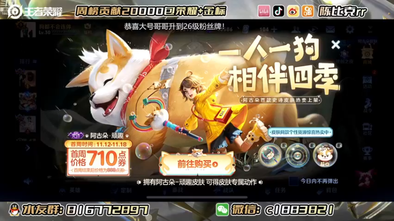 【2022-11-13 12点场】陈比克rr：本月任务：拿下镜，妲己双国标