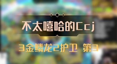 【不太嘻哈的Ccj】3金鳞龙2护卫 第3