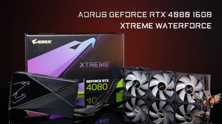 AORUS GeForce RTX 4080 水雕开箱展示