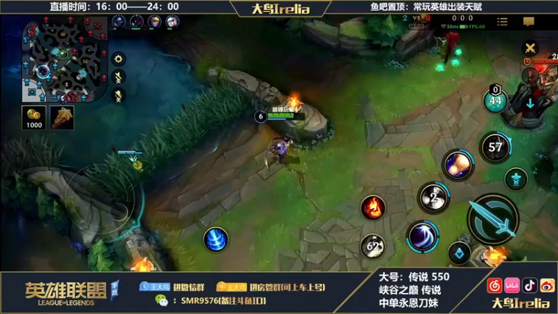 【2022-11-14 21点场】大鸟Irelia：大鸟：最强永恩迅刃1V9