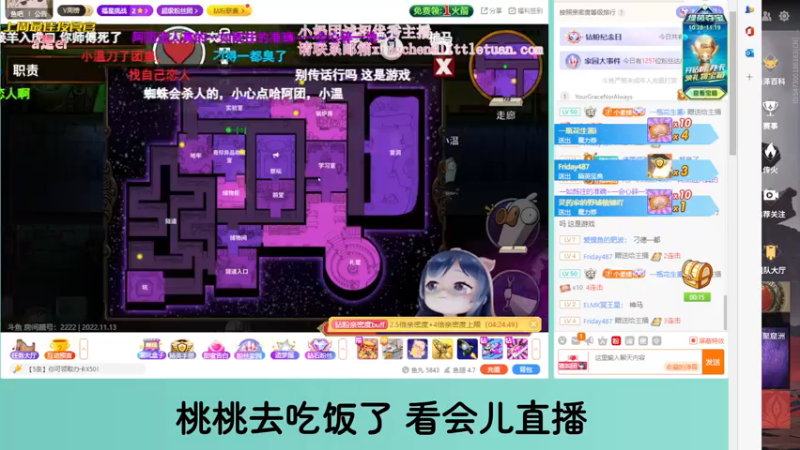 【2022-11-13 19点场】一颗小a桃：【小奶团】桃灵儿变强的第166天