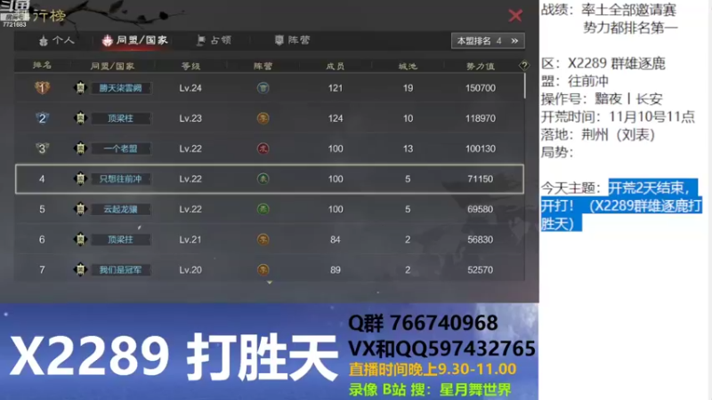 【2022-11-12 21点场】星月舞世界：开荒2天结束，开打！（X2289群雄逐鹿