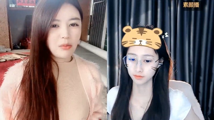 美女橙子连麦PK好搞笑，还会舞狮表演