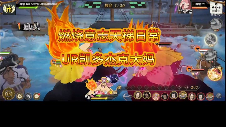 燃烧意志天梯日常UR凯多杰克大妈