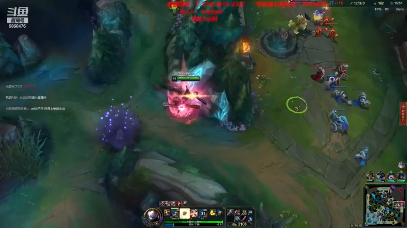 【2022-11-18 10点场】路浩东ouo：上单德莱文1v5 学会轻松上钻！