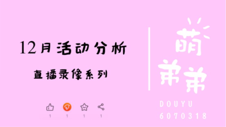 12月活动分析