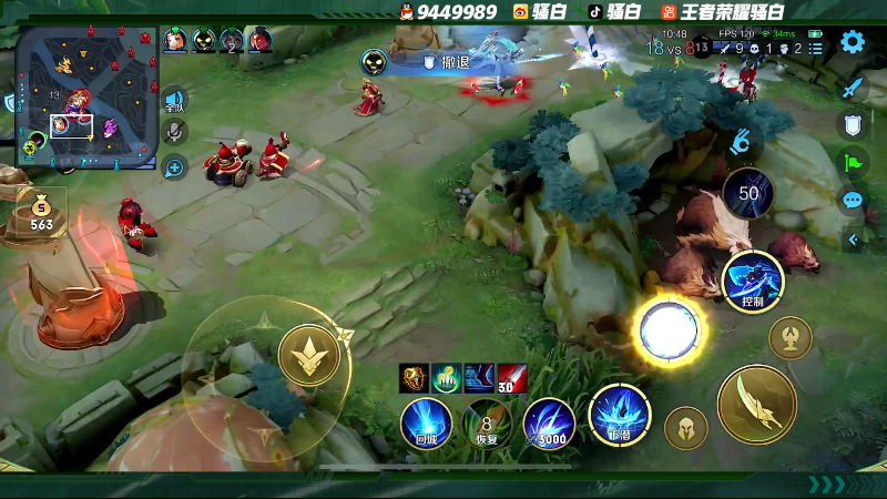 我在斗鱼看骚白直播王者荣耀