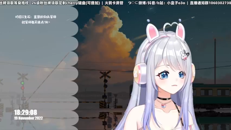 【2022-11-19 18点场】小盒子u：【虚拟主播】张家界，第一天播