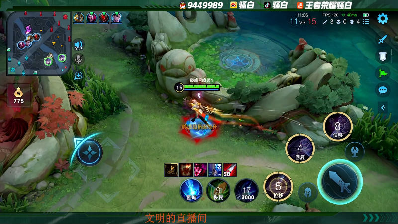 我在斗鱼看骚白直播王者荣耀