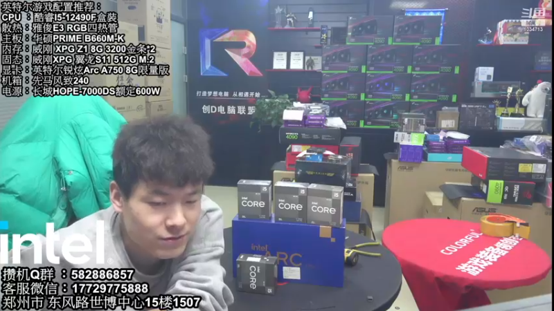 【2022-11-21 21点场】创D电脑联盟：郑州创D：双11英特尔ARC游戏配置推荐