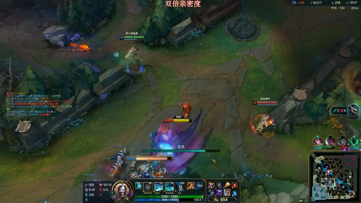 英雄联盟：小炮一个人推塔还挺机智，闪现逃跑最后还是被死歌灭