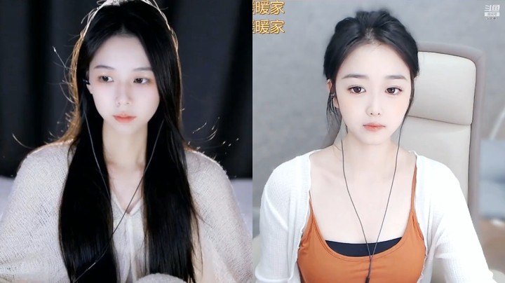 颜灵美女小姐姐今天穿深黄色衣服很好看啊