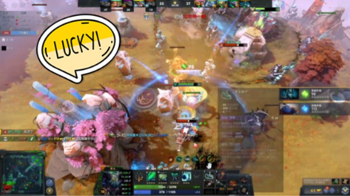 美滋滋DOTA2三号位孽主大屁股躺赢时刻
