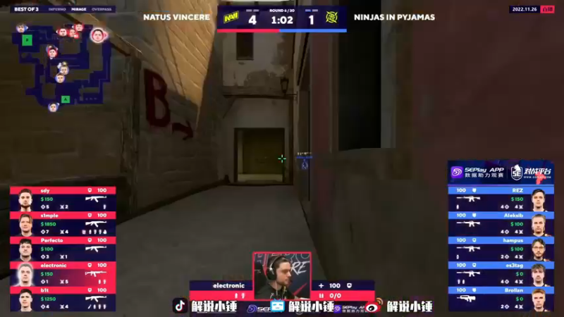 【2022-11-26 04点场】CSGO解说伟伟：双倍亲密度Heroic VS G2BO3