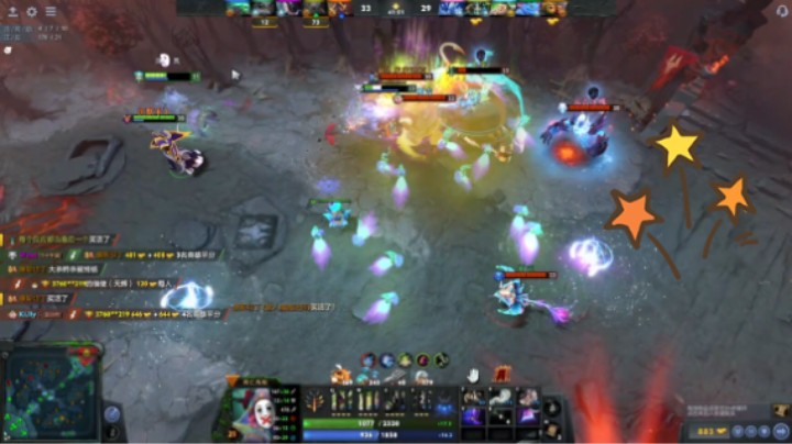 美滋滋DOTA2中单死亡先知躺赢时刻
