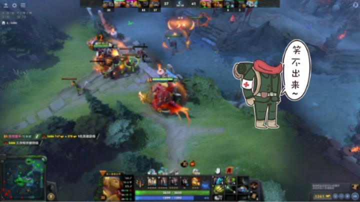 惨兮兮DOTA2五号位蓝胖食人魔魔法师败北时刻，又是个一小时局，疲惫了