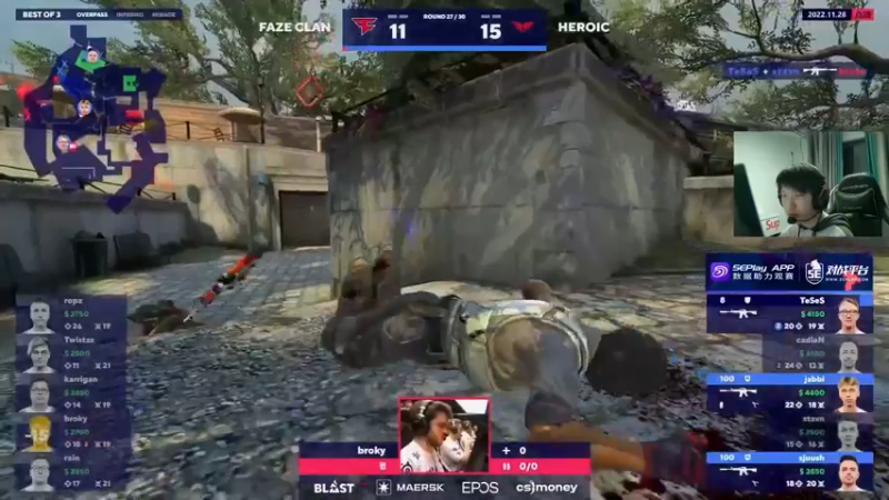 【2022-11-28 02点场】Karsamzing苏弟：BLAST决赛 Heroic-FAZE