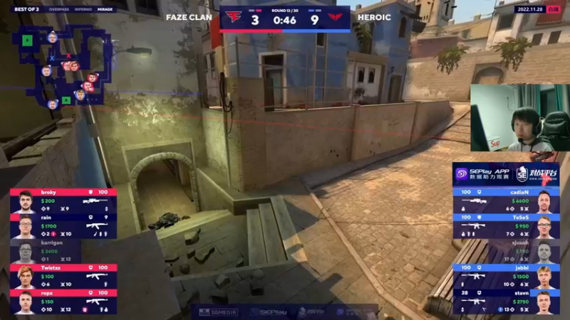 【2022-11-28 04点场】Karsamzing苏弟：BLAST决赛 Heroic-FAZE